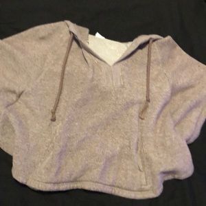 Crop top with hoodie